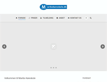 Tablet Screenshot of maribokoreskole.dk